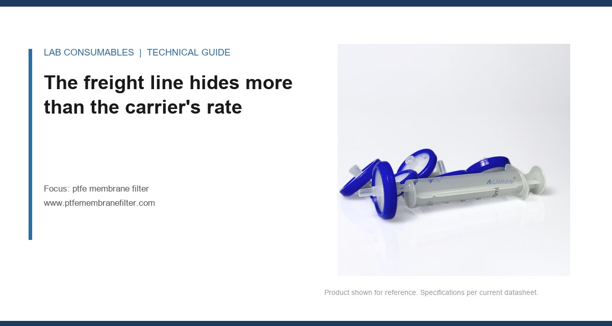The freight line hides more than the carrier's rate