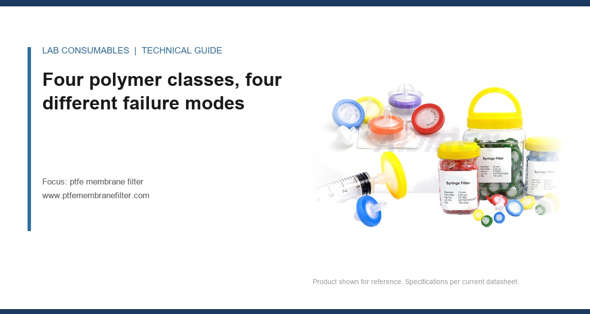Four polymer classes, four different failure modes