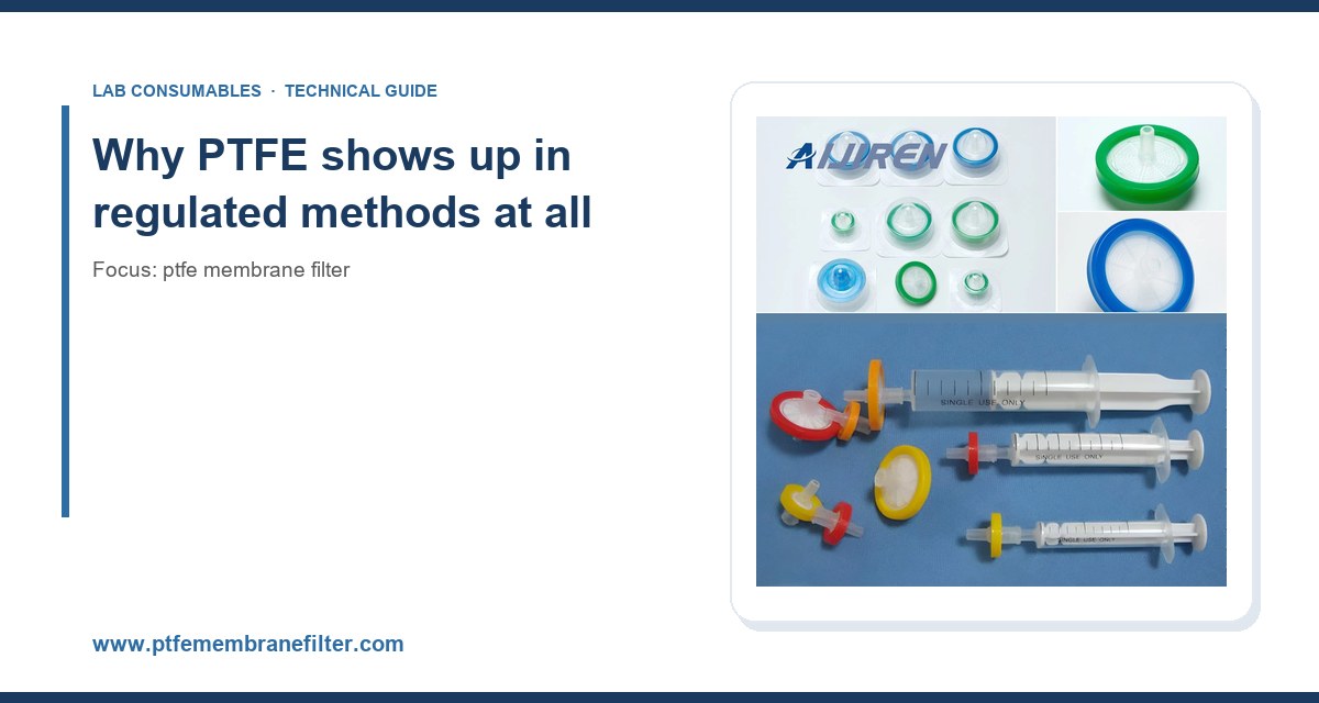 Why PTFE shows up in regulated methods at all